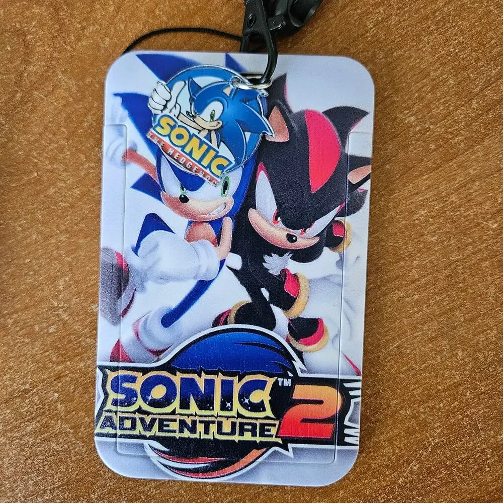 Sonic Adventure 2 Lanyard with Badge Holder & Sonic Charm